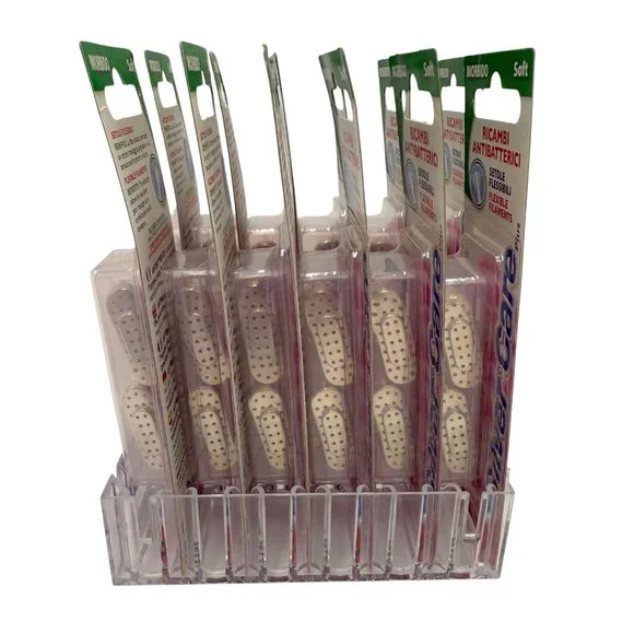 SilverCare Plus Flexible 2-Pc Toothbrush Spare Heads Soft Lot of 12 Packs
